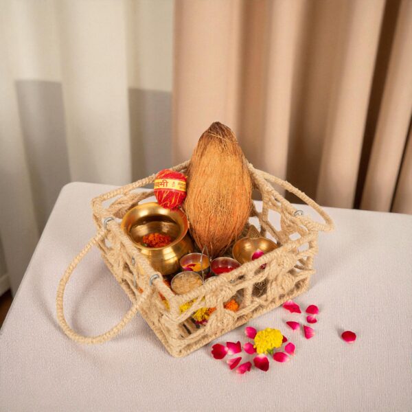 Handcrafted Pooja Basket